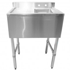 FRIDGCON CBS-1-14L UNDERBAR SINK (10" x 14" x 10") W/ 1 DRAINBOARD